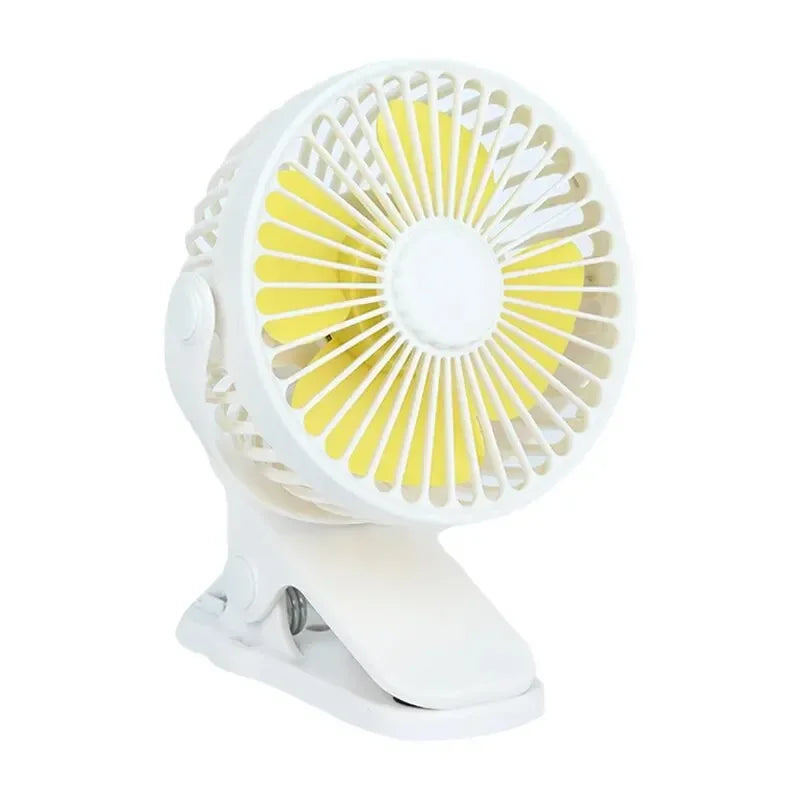 Creative Mini Clip Fan Mute Portable Desktop Home Dorm Stroller For USB High Wind Three Speed Blower Student Desktop